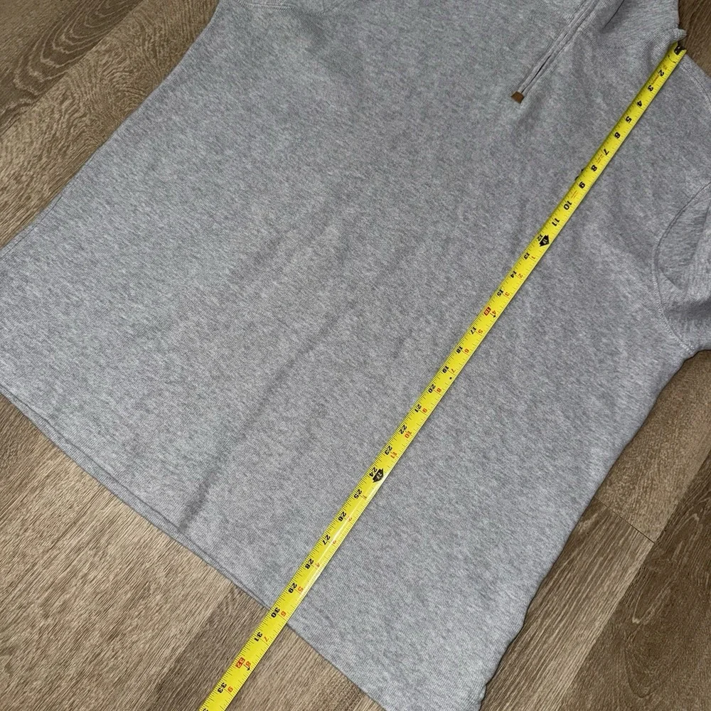 Polo Ralph Lauren Estate Rib 1/4 Zip Pullover Sweater Men's XL Grey Stretch